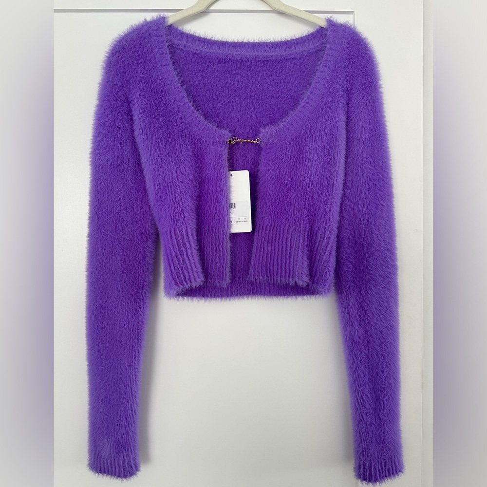 JACQUEMUS La Maille Neve Manches Longue cardigan. Size 36/ small. BNWT